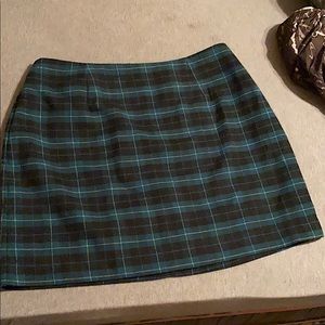 plaid skirt